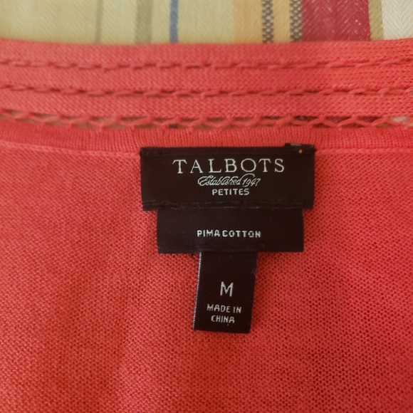Ladie's Talbots knit blouse sz PM - Picture 2 of 7